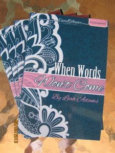 When Words Won't Come Devotion Book