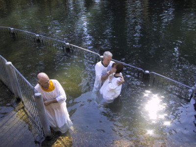 My baptism in the Jordan River - 2006