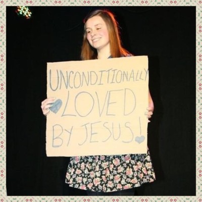 Leah at youth rally