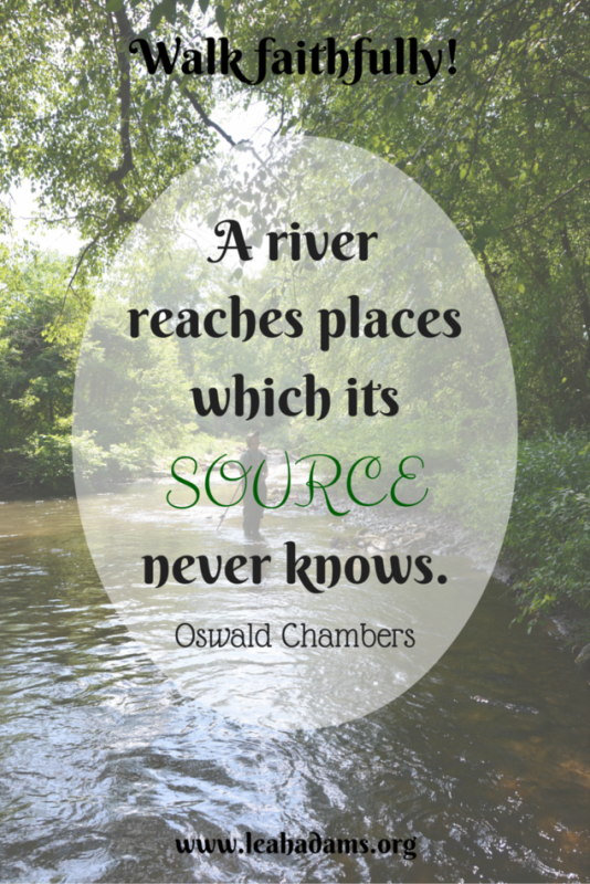 A river reaches places