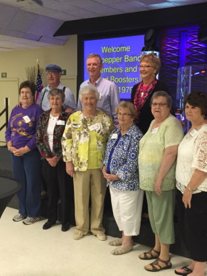 There were a marvelous group of parents who formed the Band Boosters Club. These are a few of those who remain. What a blessing they were!