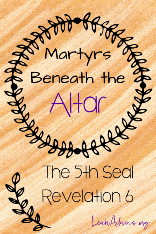 The 5th Seal Martyrs Beneath the Altar