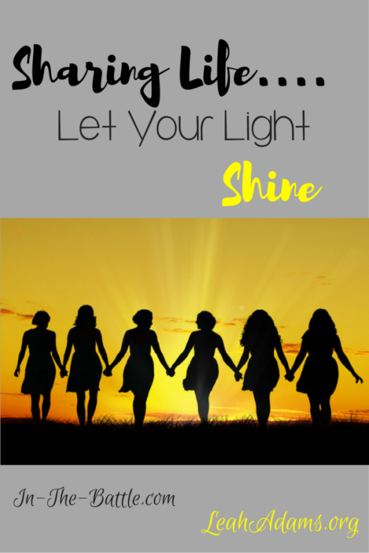 Sharing Life Let Your Light Shine Kris Williams