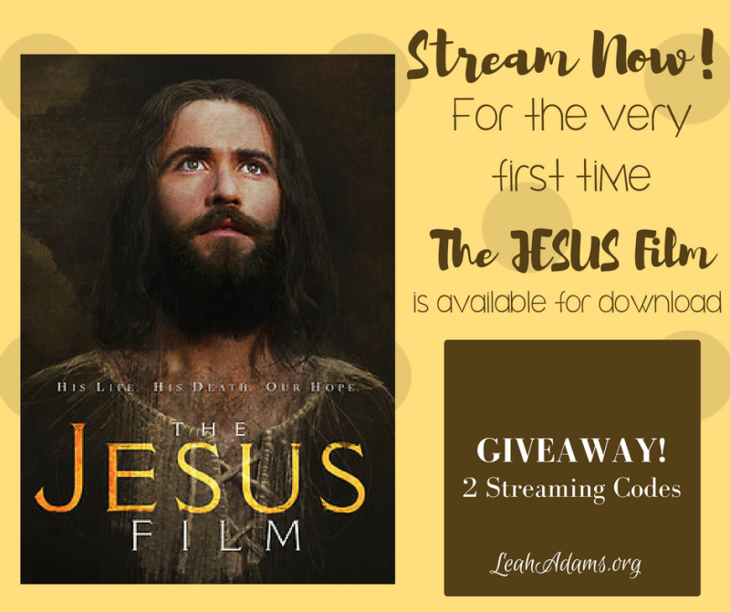 Jesus Film Streaming Codes Giveaway