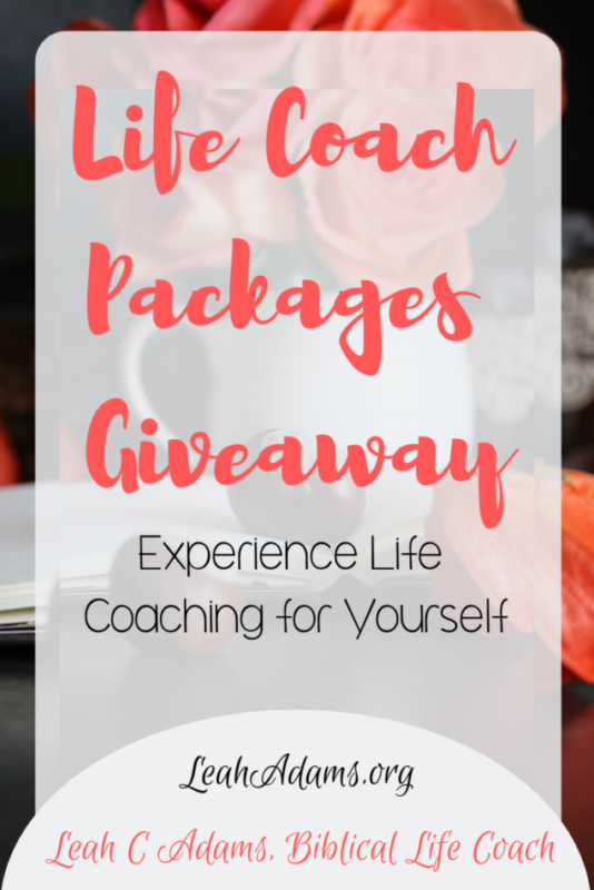 Experience a Life Coach for Yourself ~ Life Coach Package Giveaway