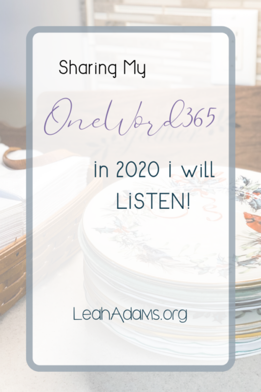 My OneWord365 for 2020: Listen!